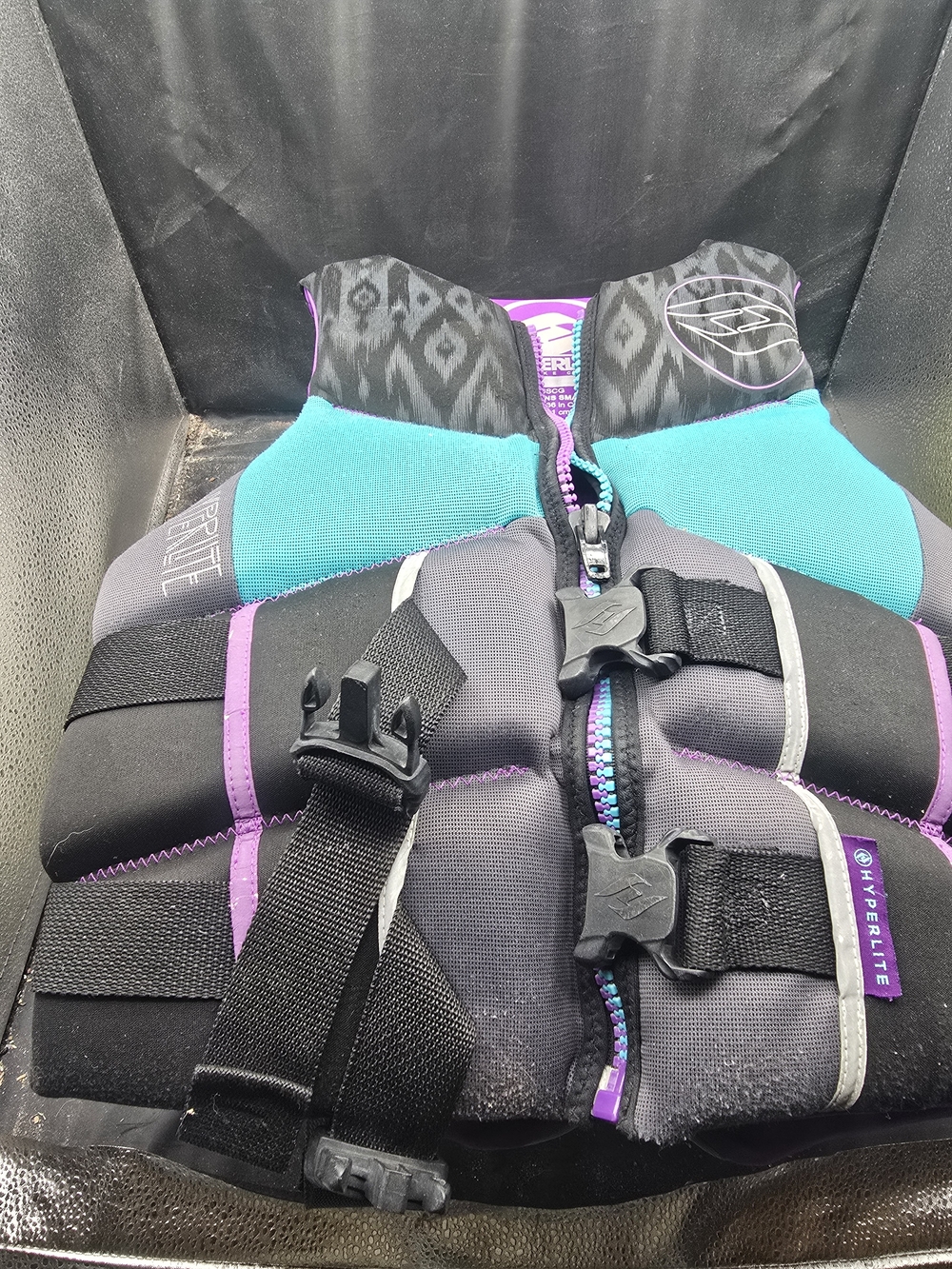Hyperlite Women’s Teal & Purple Neoprene Life Jacket